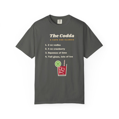 The Codda Recipe Tee, Dark Edition | Cape Codder Cocktail Shirt