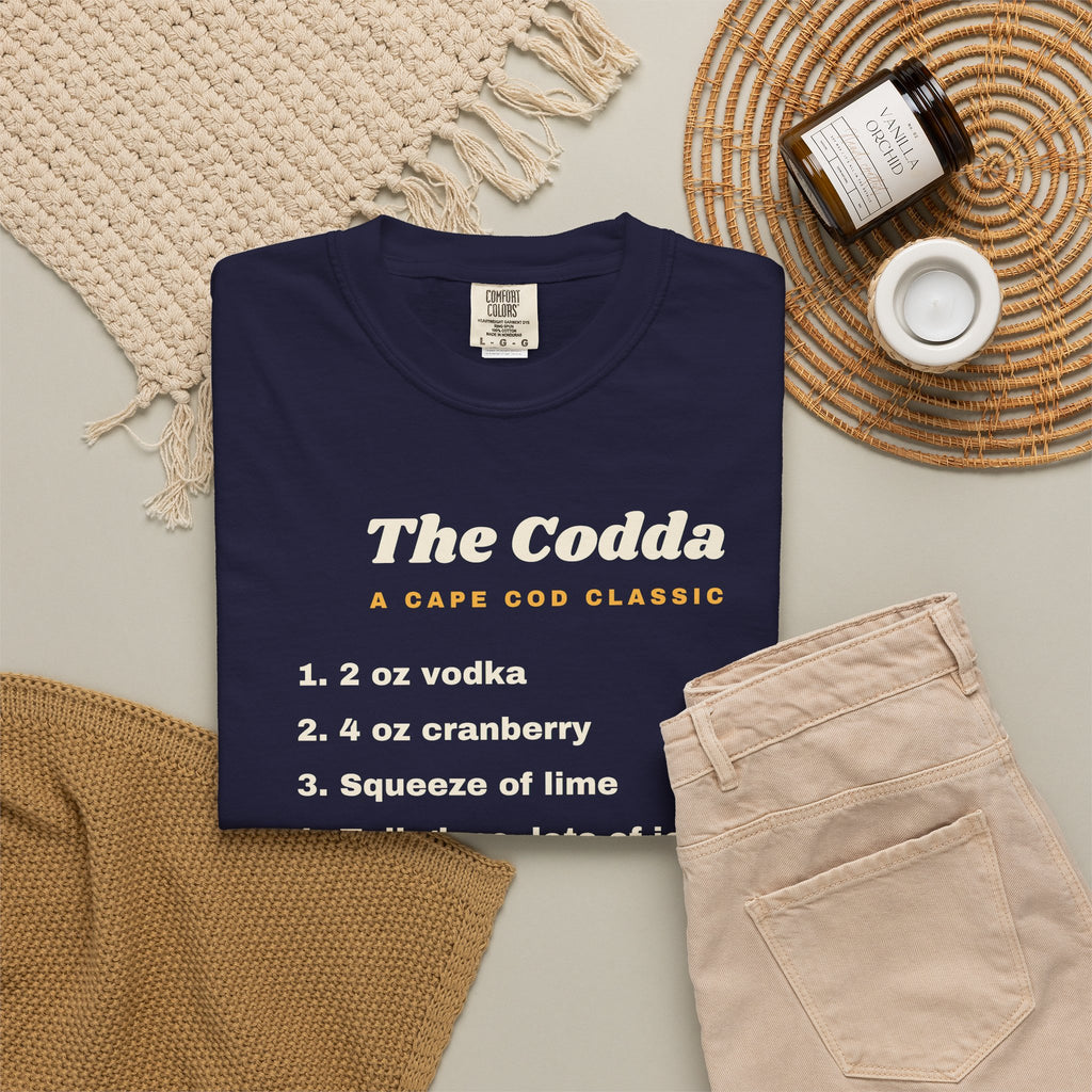 The Codda Recipe Tee, Dark Edition | Cape Codder Cocktail Shirt