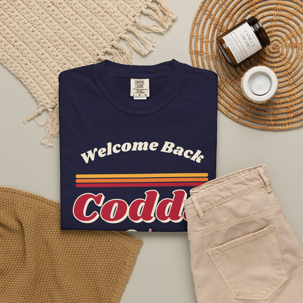 Welcome Back Codda Retro Tee, Dark Edition | Cape Codder Cocktail Shirt