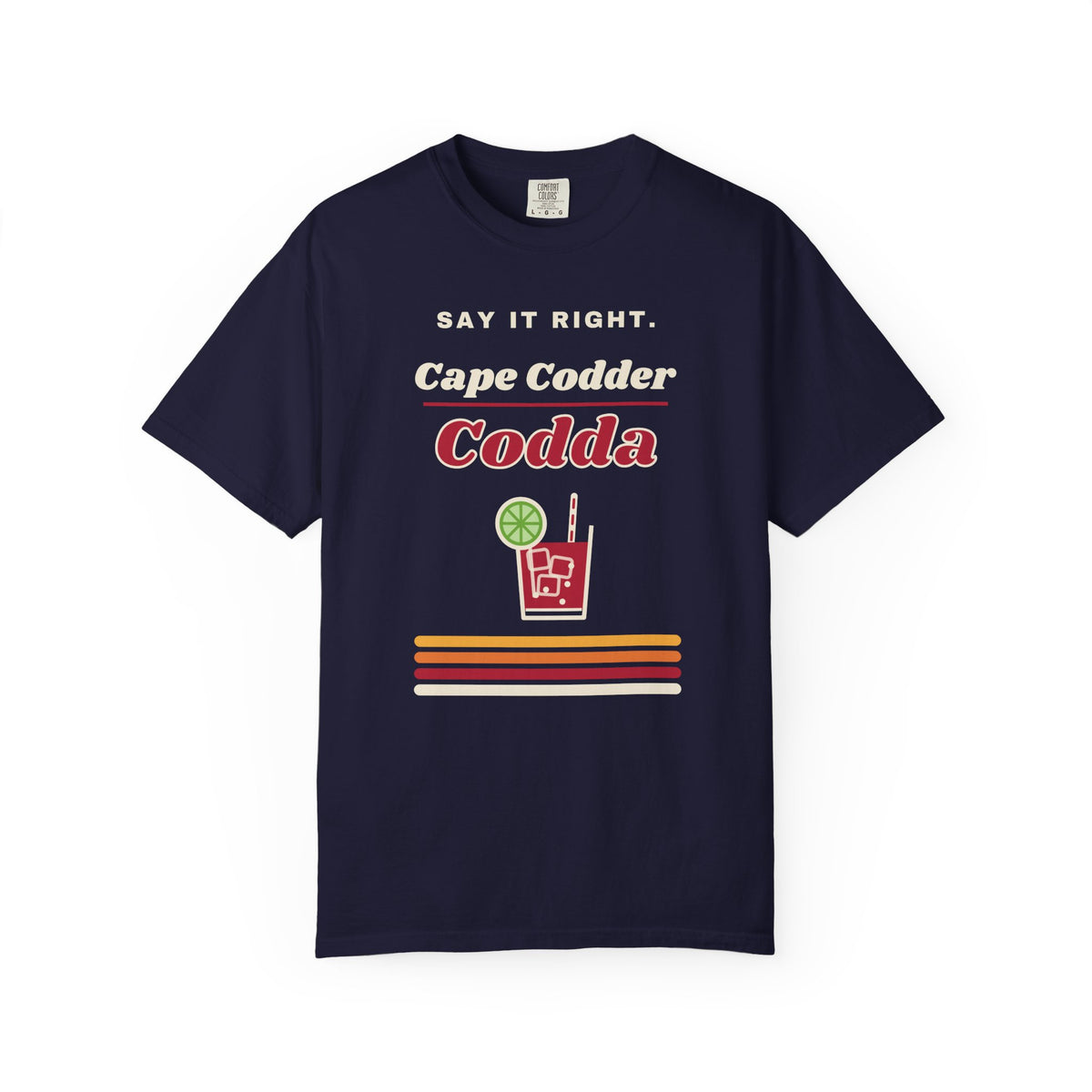 Say It Right Codda Tee, Dark Edition | Cape Codder Cocktail Shirt
