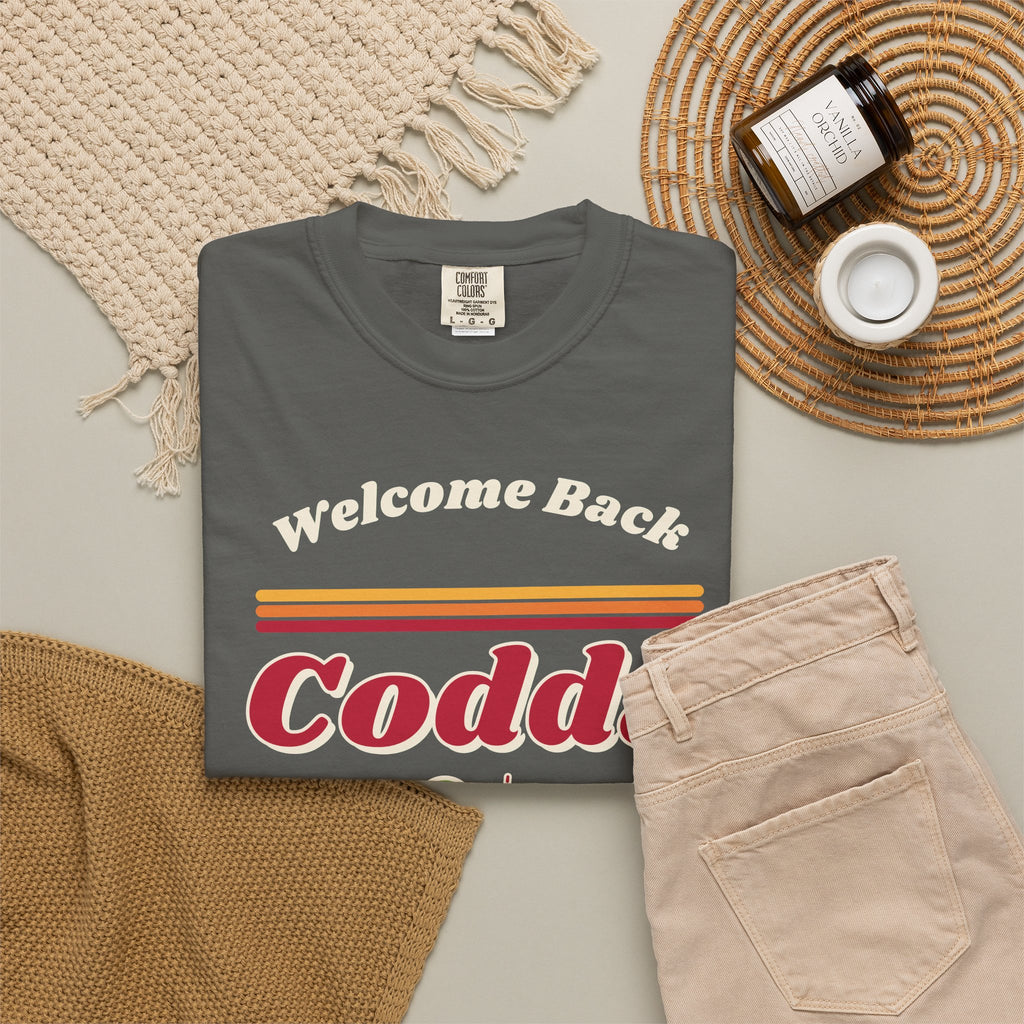 Welcome Back Codda Retro Tee, Dark Edition | Cape Codder Cocktail Shirt