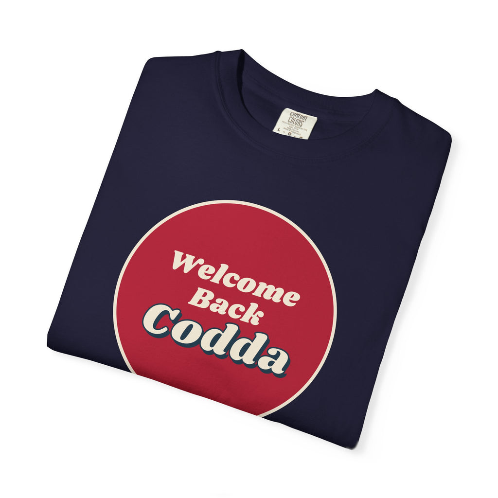 Welcome Back Codda Circle Tee, Dark Edition | Cape Codder Cocktail Shirt
