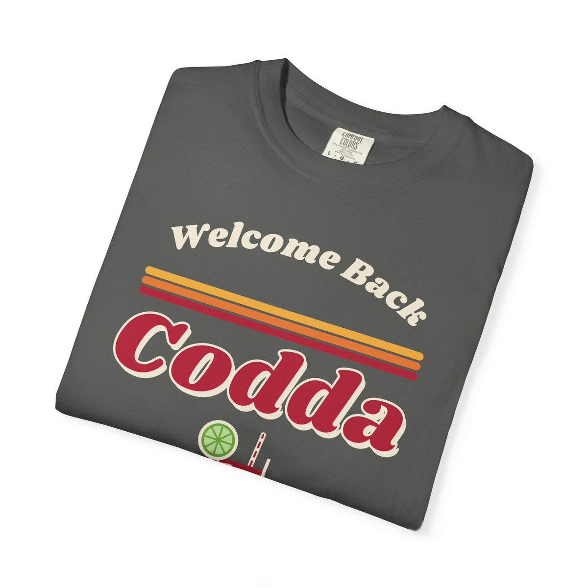 Welcome Back Codda Retro Tee, Dark Edition | Cape Codder Cocktail Shirt