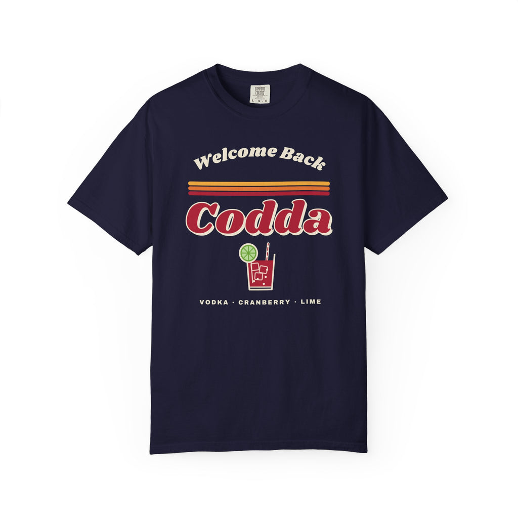 Welcome Back Codda Retro Tee, Dark Edition | Cape Codder Cocktail Shirt
