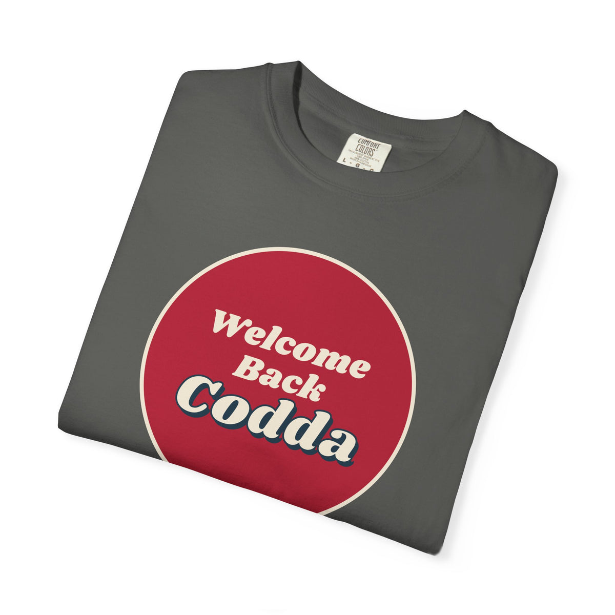 Welcome Back Codda Circle Tee, Dark Edition | Cape Codder Cocktail Shirt