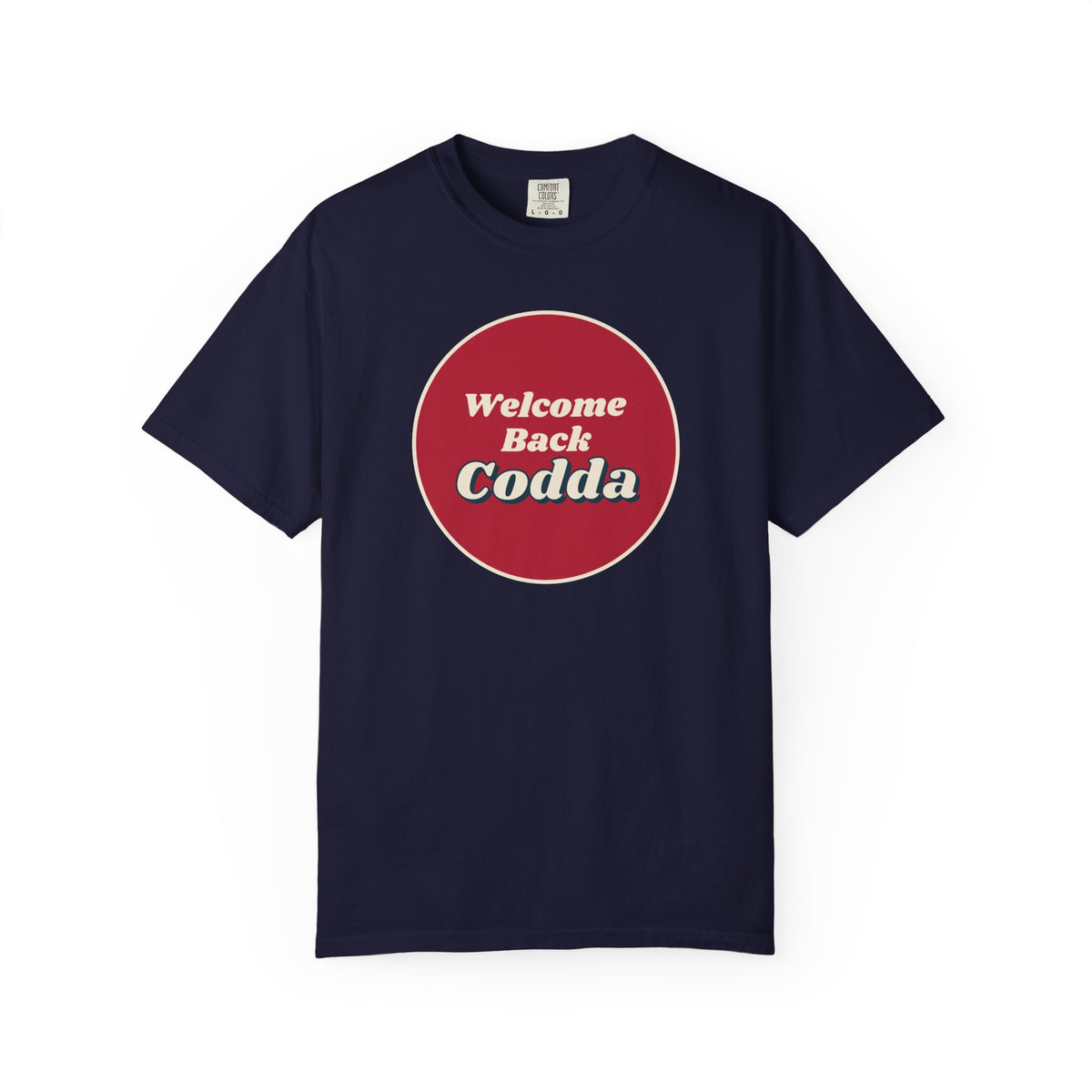 Welcome Back Codda Circle Tee, Dark Edition | Cape Codder Cocktail Shirt