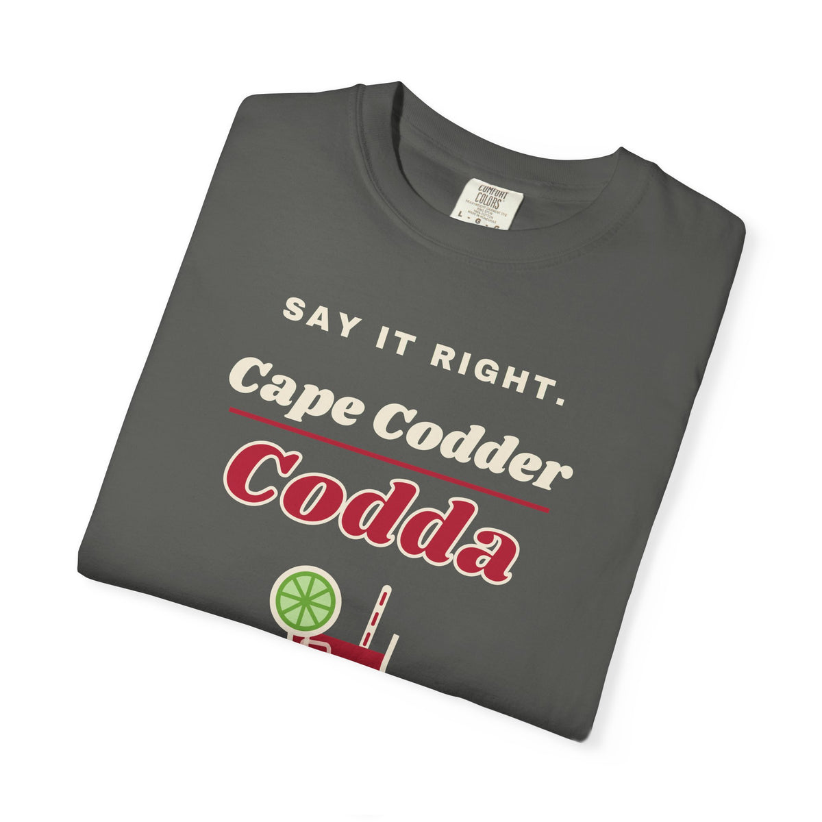 Say It Right Codda Tee, Dark Edition | Cape Codder Cocktail Shirt
